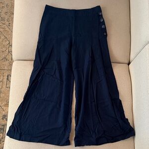 Elevenses Dark Blue Trousers (cropped), sz 6